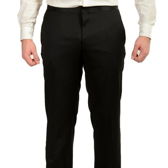 Hugo Boss Men's "Halven/Gentry" Black 100% Wool Tuxedo Suit US 40S IT 50S - Picture 8 of 12